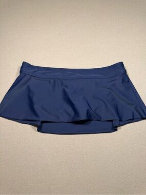 Navy Blue Swim Skirt with Flared Hem bride underneath xl women’s